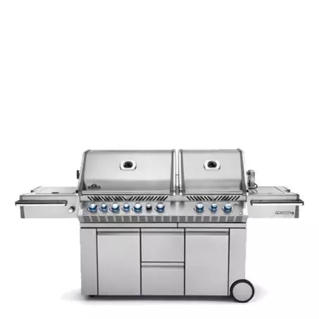 Barbecue Gaz Prestige Pro 825 4 Brûleurs + Sizzle Lateral + 2 Sizzle Interieurs+ Brûleur Arriere + Fumoir - NAPOLEON 3 Barbecue Gaz Prestige Pro 825 4 Brûleurs + Sizzle Lateral + 2 Sizzle Interieurs+ Brûleur Arriere + Fumoir - NAPOLEON