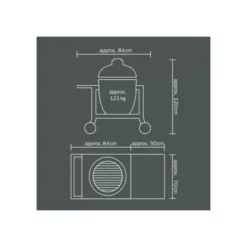 Chariot Le Chef Buggy + Tablette - MONOLITH -Weber Soldes Boutique chariot le chef buggy tablette 1