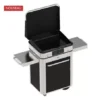 Pack Combo Plancha Electrique 65 Noir & Inox Avec Capot Noir - ENO -Weber Soldes Boutique combo plancha electrique enosign 65 acier noir inox