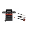 Pack + Barbecue Hybride Gaz & Charbon Gas2Coal 330 2.0 3 Brûleurs + Set D'ustensiles -Weber Soldes Boutique pack barbecue hybride gaz charbon gas2coal 330 20 3 bruleurs set d ustensiles
