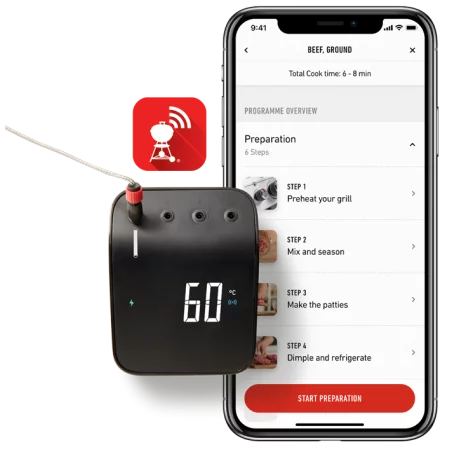 Thermometre Connect Smart Grilling Hub - 3202 - WEBER 3 Thermometre Connect Smart Grilling Hub - 3202 - WEBER